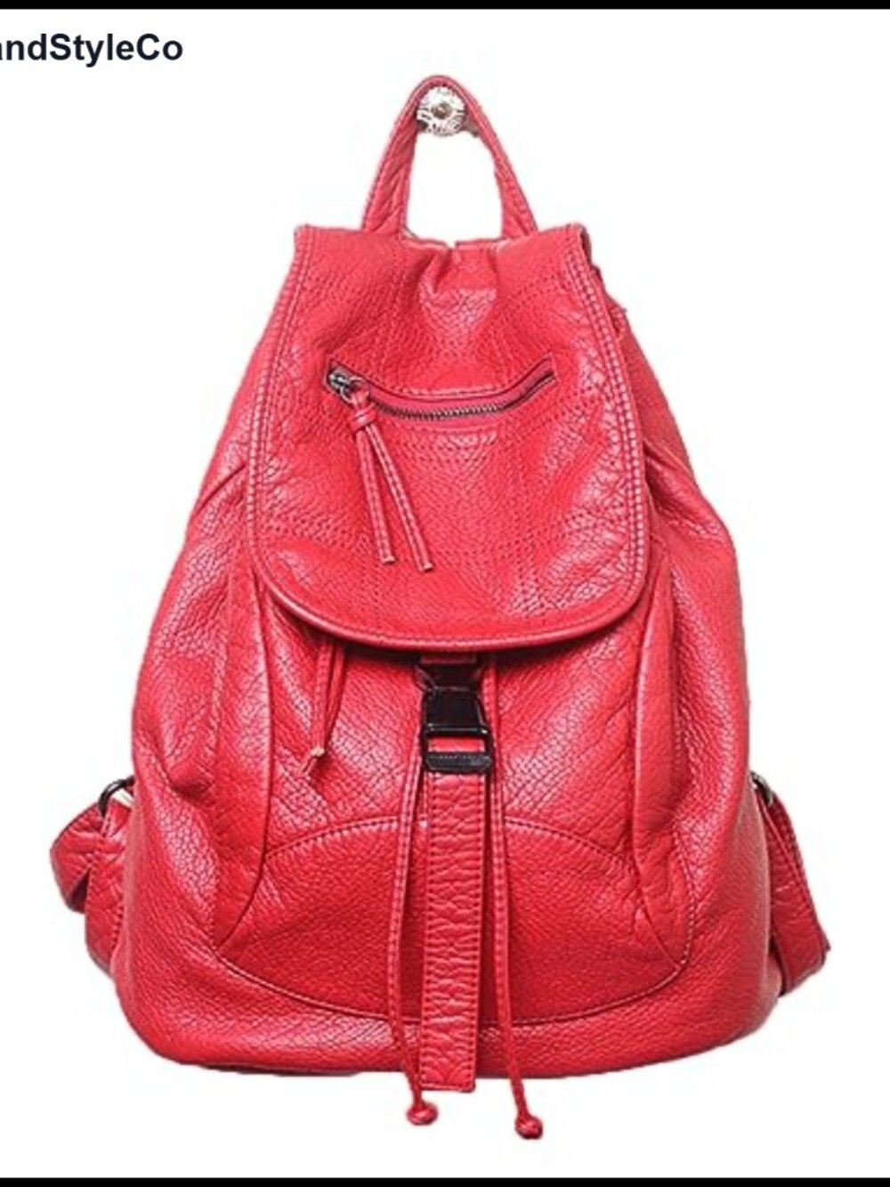 Women's Hobo Drawstring Backpack Soft Faux Leather Travel Daypack Satchel